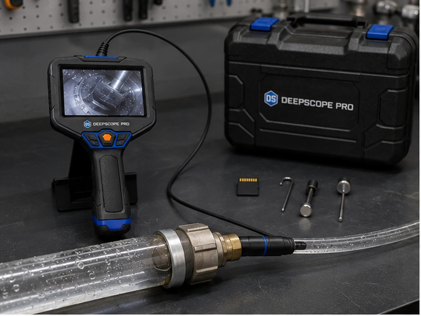 A DeepScope Pro szonda nedves csőbe kerül