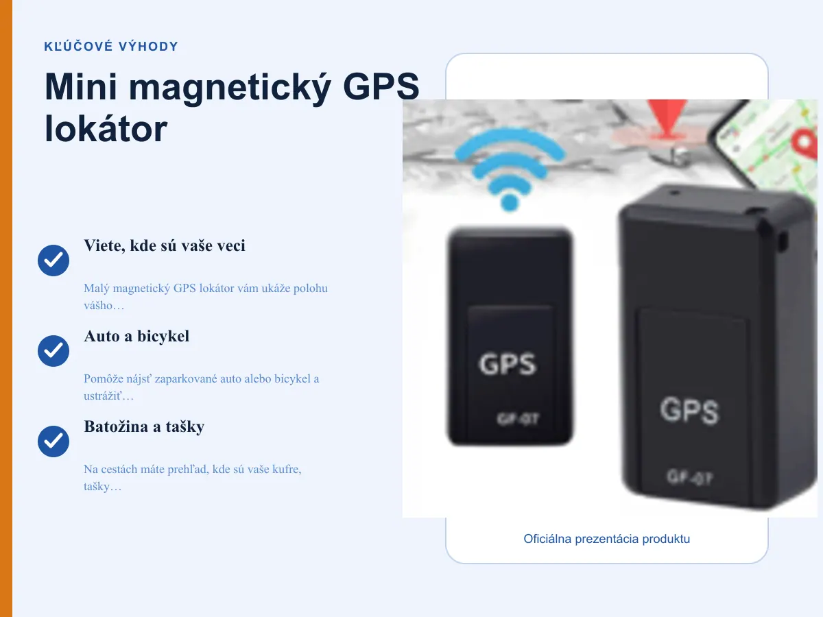 Kľúčové výhody: Mini magnetický GPS lokátor