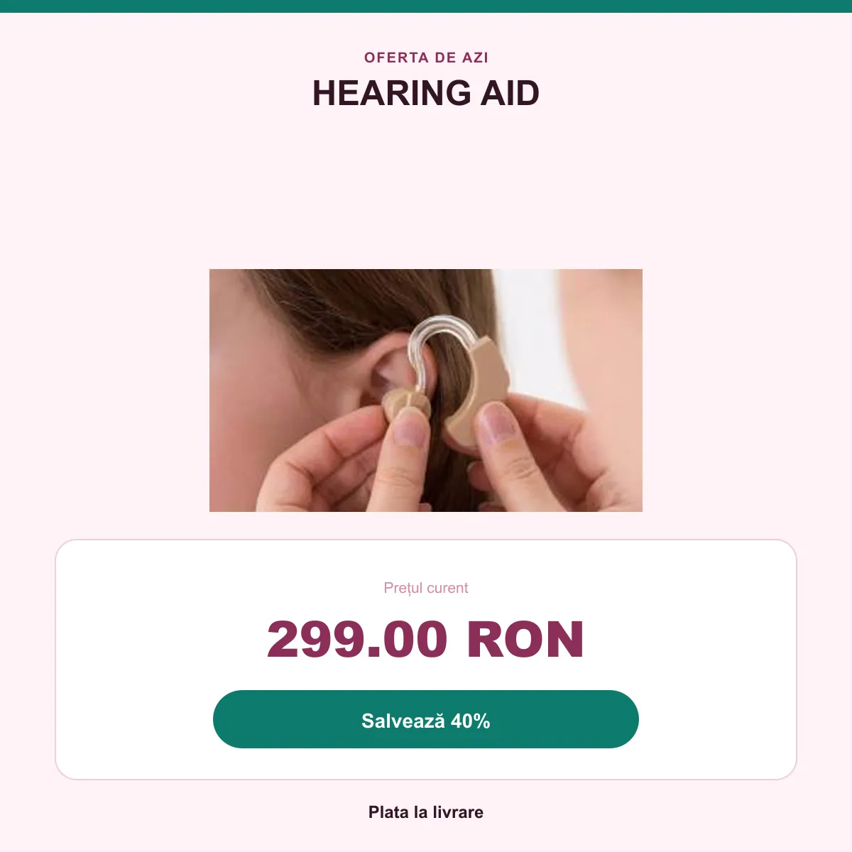 Rezumatul ofertei: 299 RON