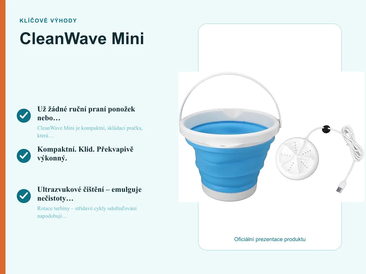Klíčové výhody: CleanWave Mini