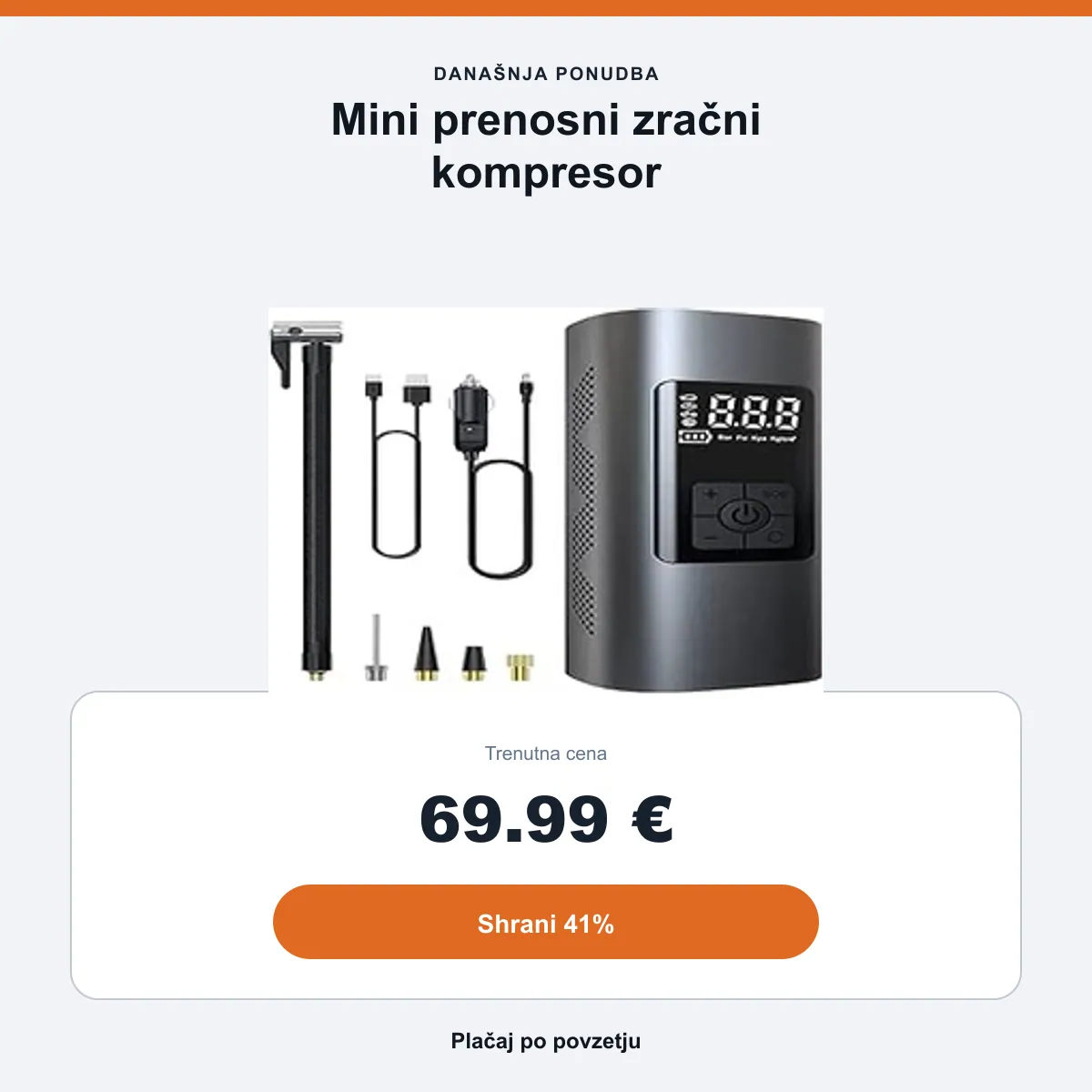Povzetek ponudbe: 69,99 €
