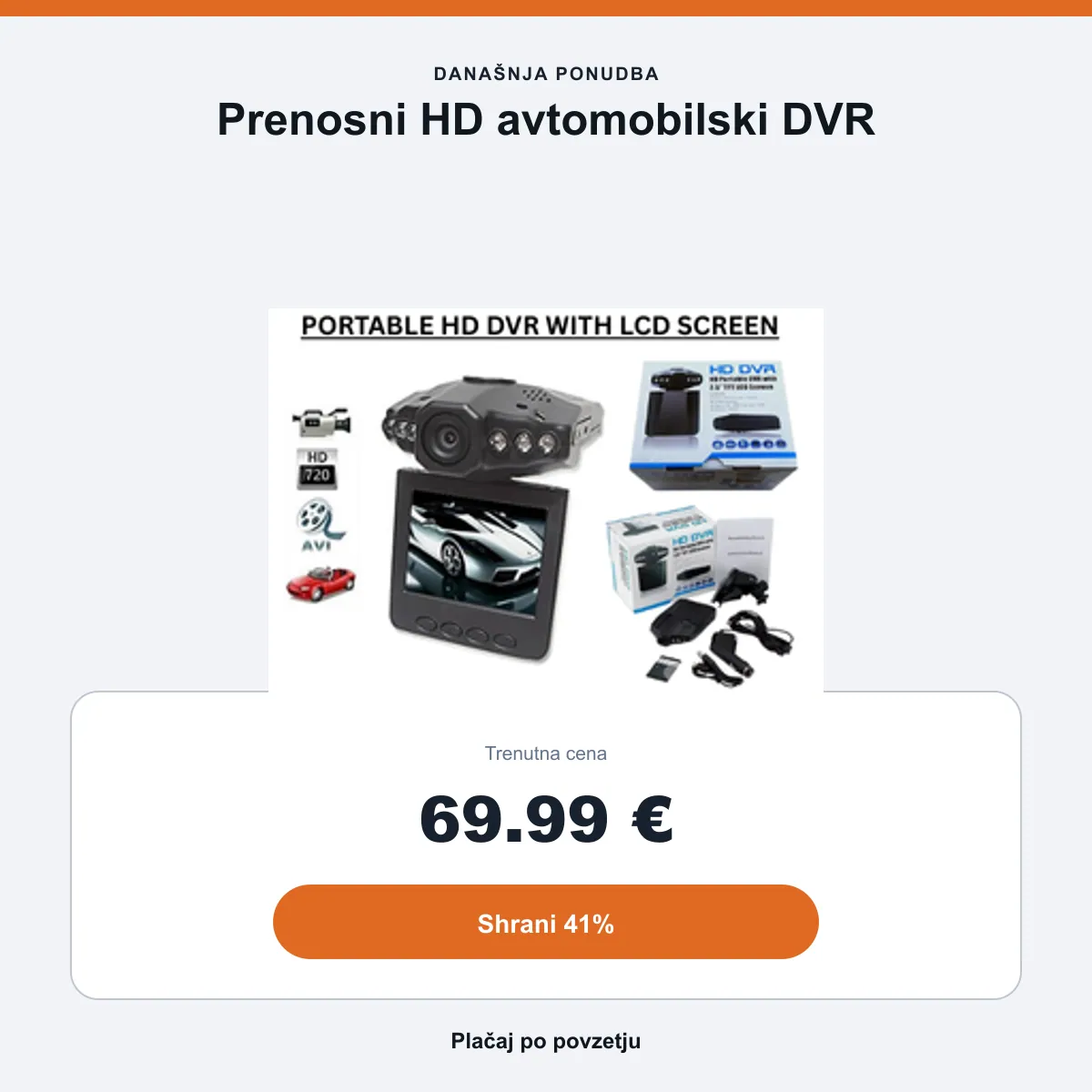 Povzetek ponudbe: 69,99 €