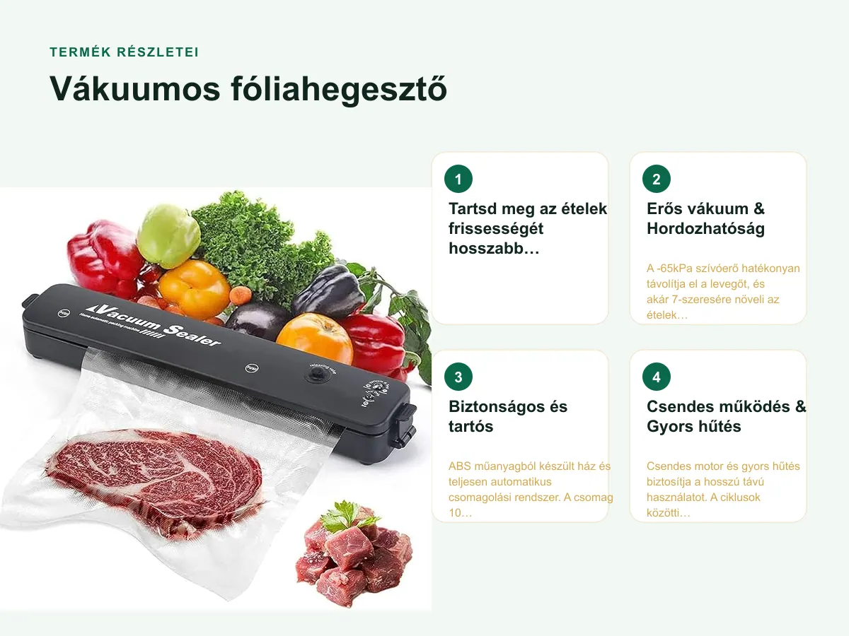 Termék részletei: Vákuumos fóliahegesztő