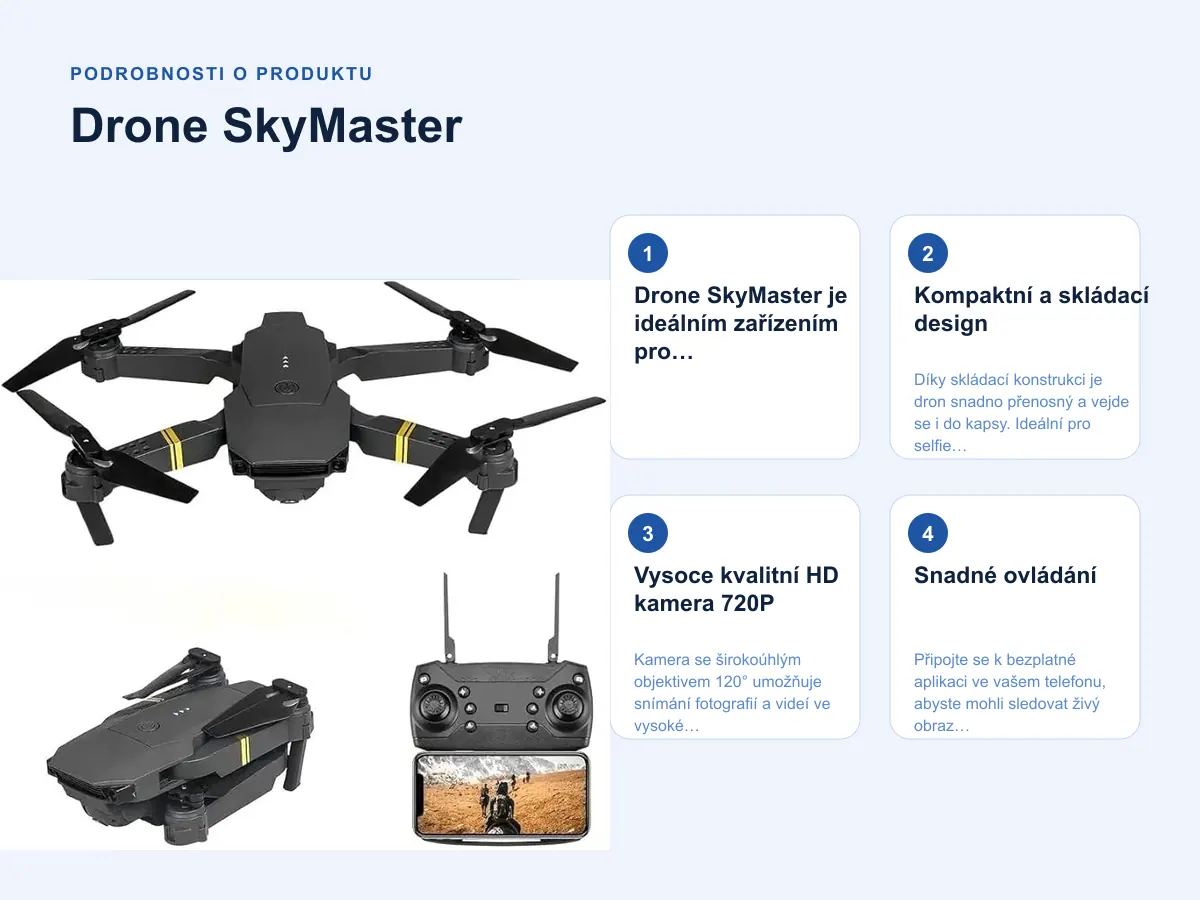Podrobnosti o produktu: Drone SkyMaster