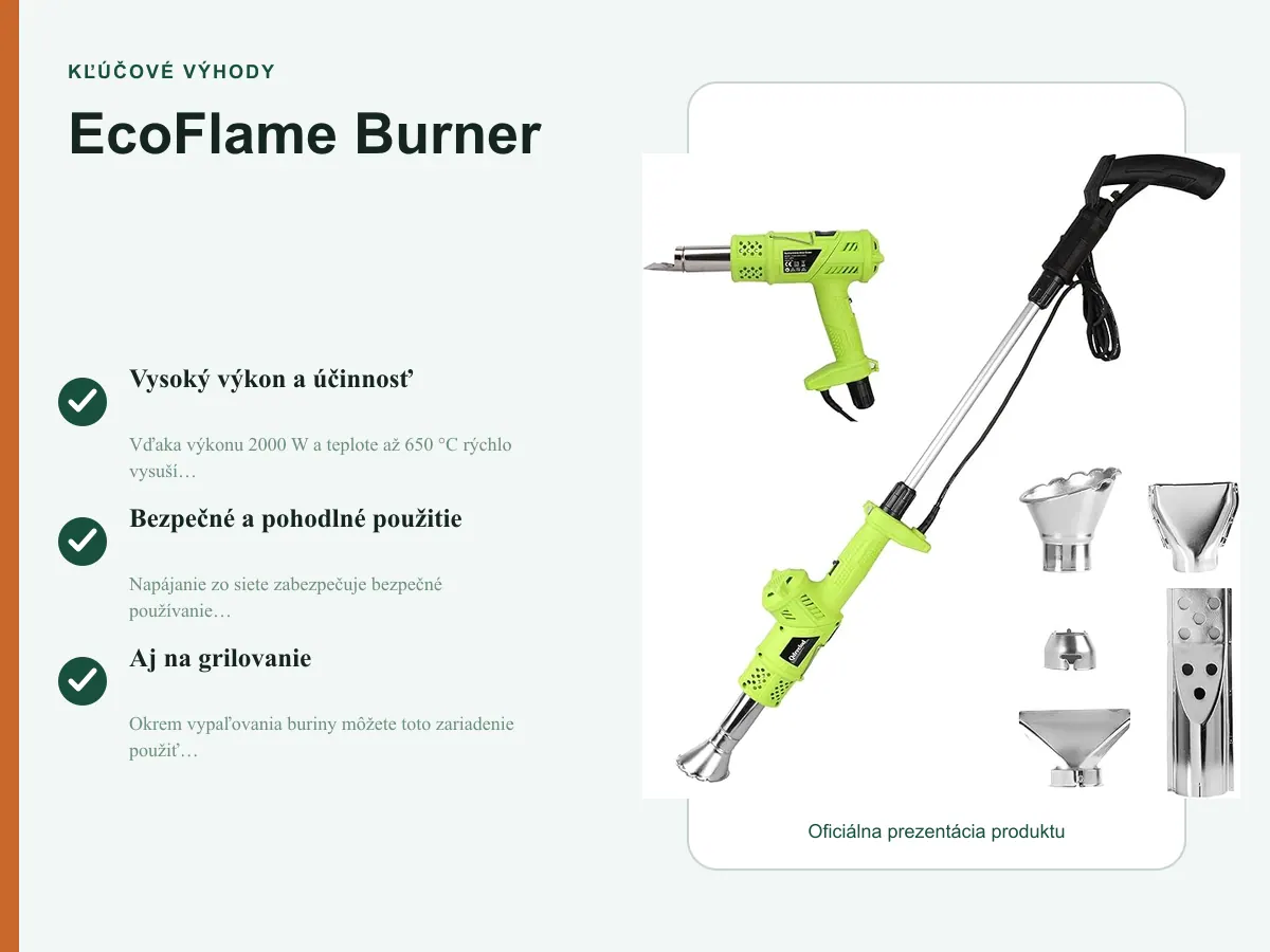 Kľúčové výhody: EcoFlame Burner