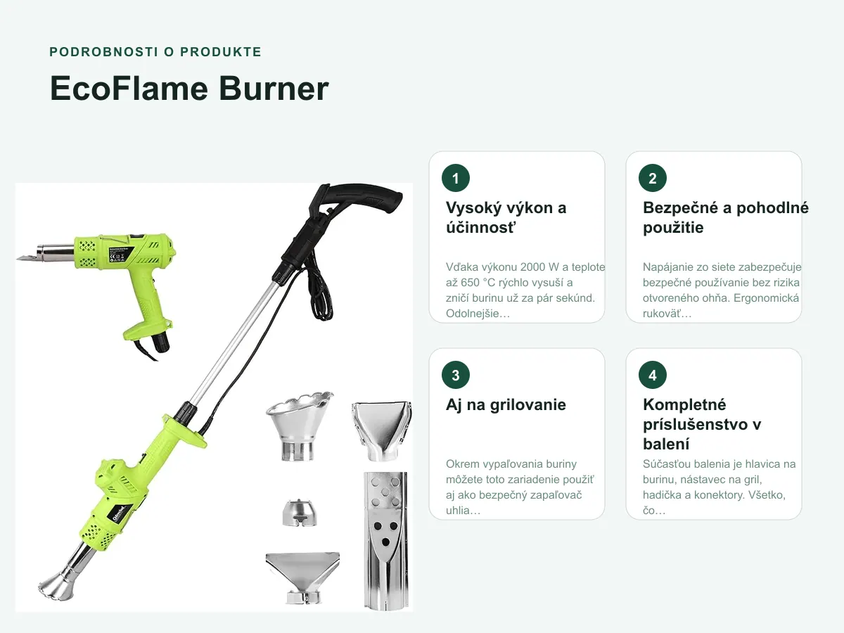 Podrobnosti o produkte: EcoFlame Burner