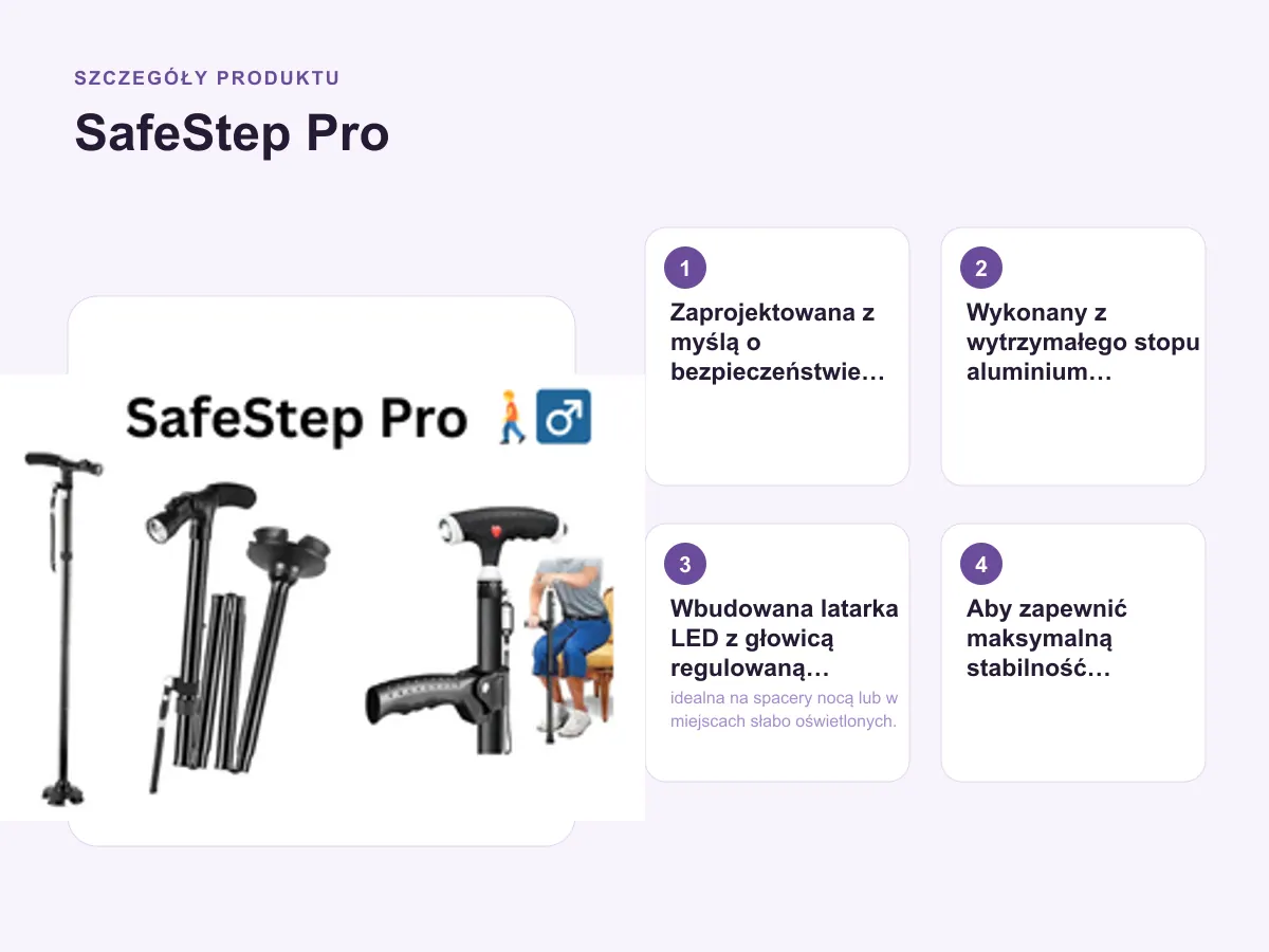 Szczegóły produktu: SafeStep Pro 🚶‍♂️