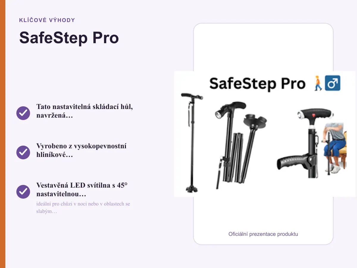 Klíčové výhody: SafeStep Pro 🚶‍♂️