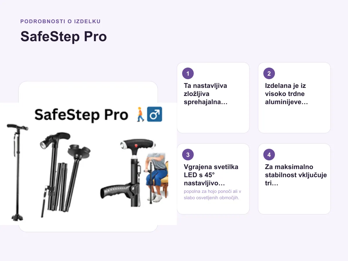 Podrobnosti o izdelku: SafeStep Pro 🚶‍♂️