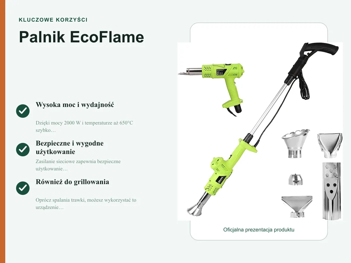 Kluczowe korzyści: Palnik EcoFlame