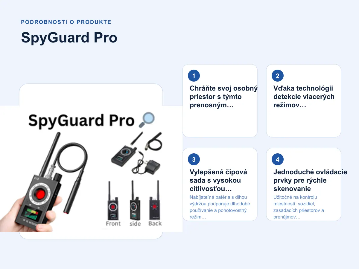 Podrobnosti o produkte: SpyGuard Pro