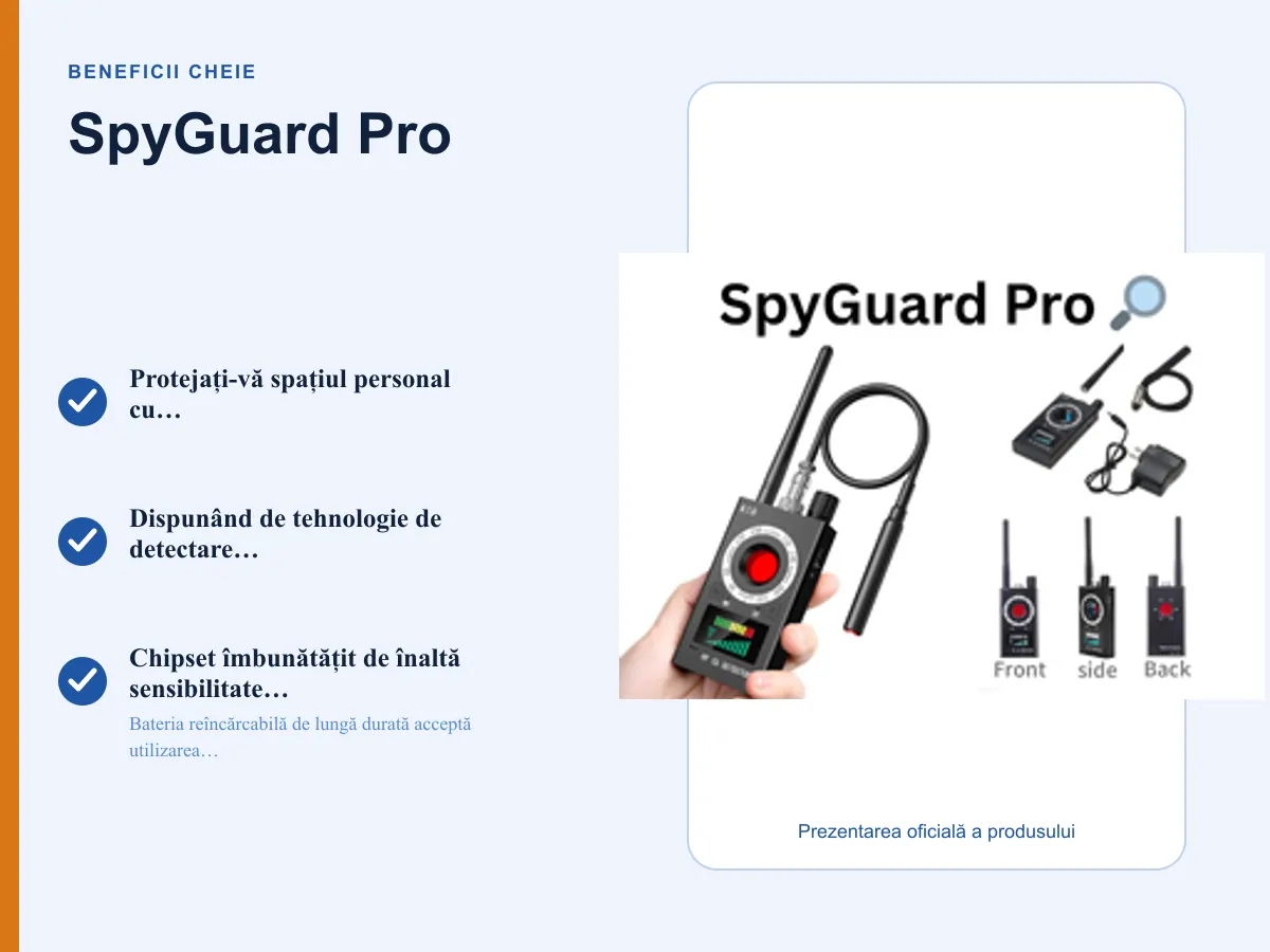 Beneficii cheie: SpyGuard Pro
