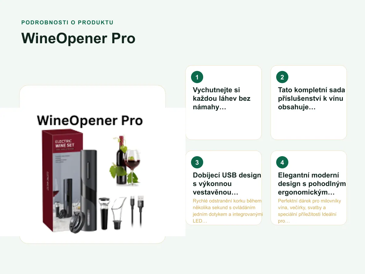 Podrobnosti o produktu: WineOpener Pro