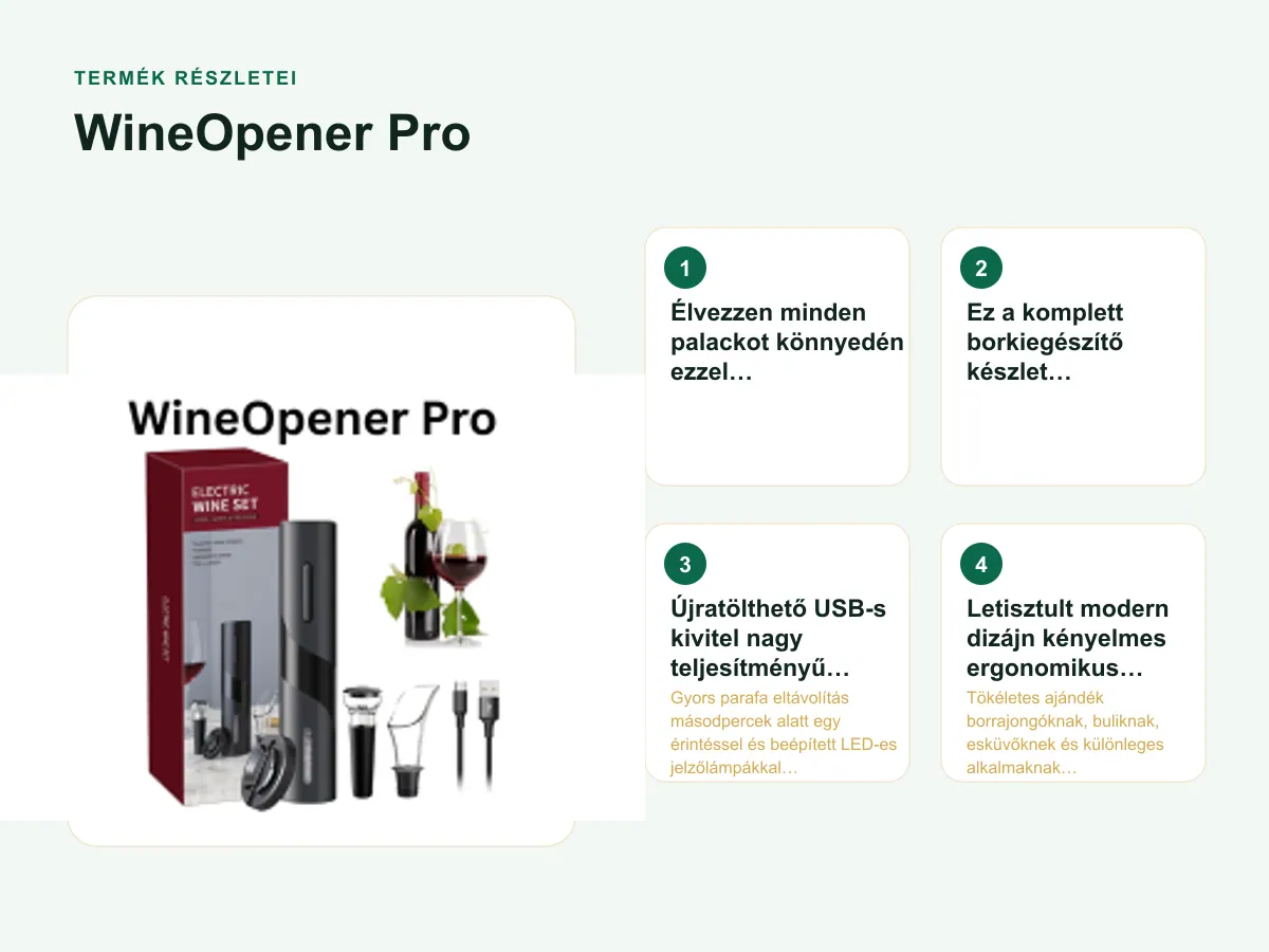 Termék részletei: WineOpener Pro