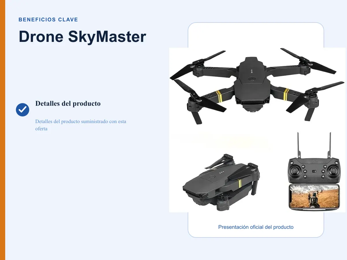 Beneficios clave: Drone SkyMaster