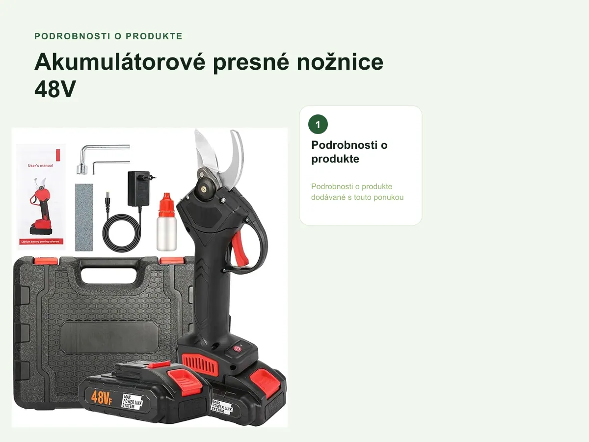 Profesionálne akumulátorové nožnice Precision 48V sú ideálnym…