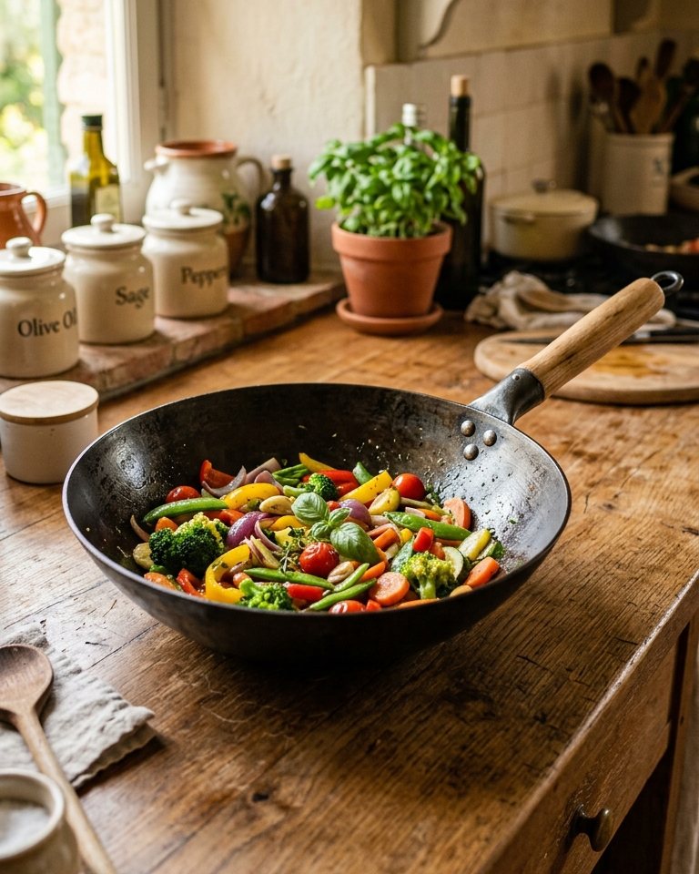 30 cm forged aluminium wok pan