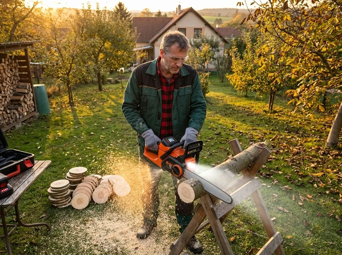 Aku řetězová pila PRO: Prořezávka a polomy
