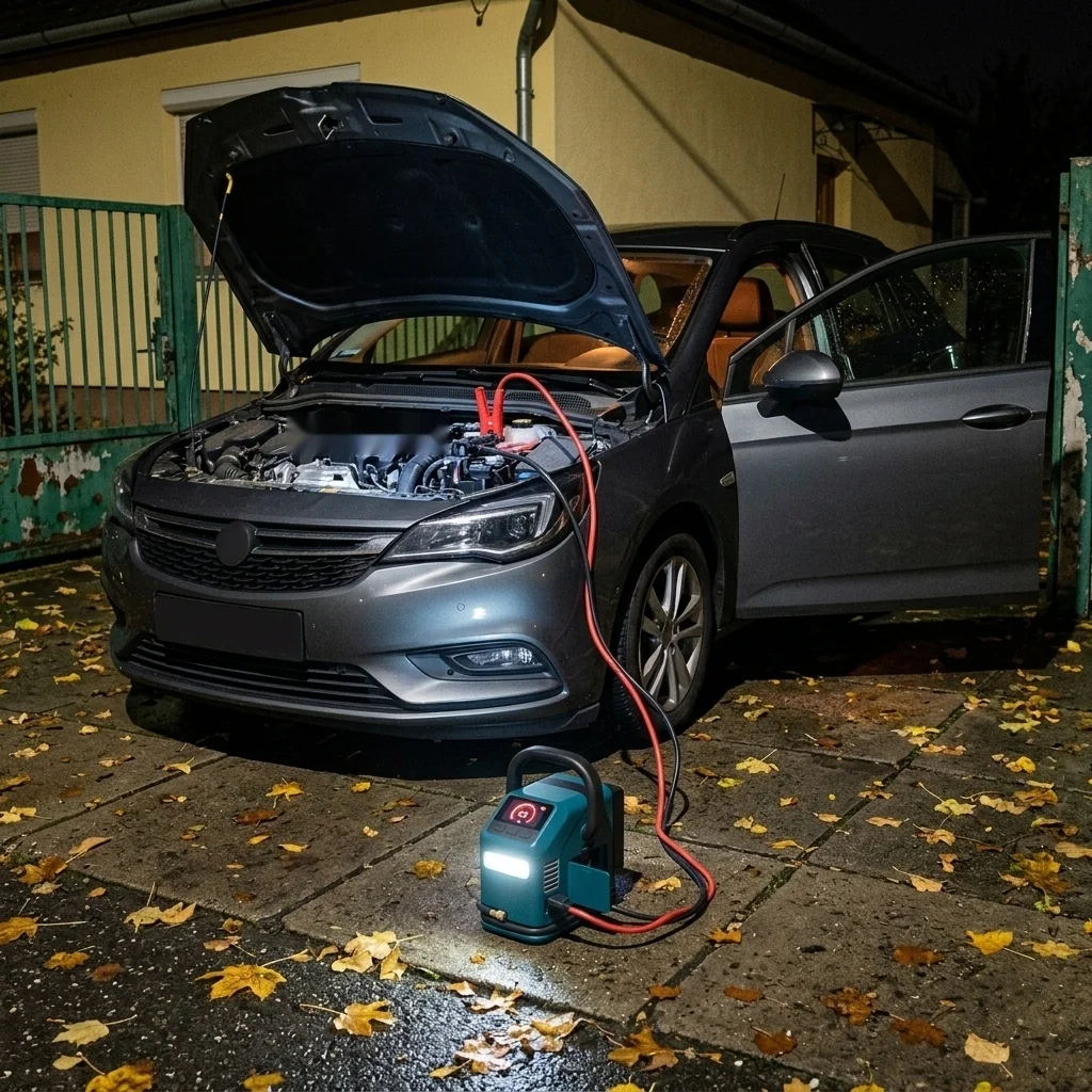 Autós kompresszor PRO: LED-lámpa és SOS-fény