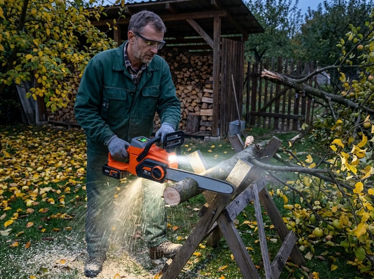 Po víchrici konár pred bránou